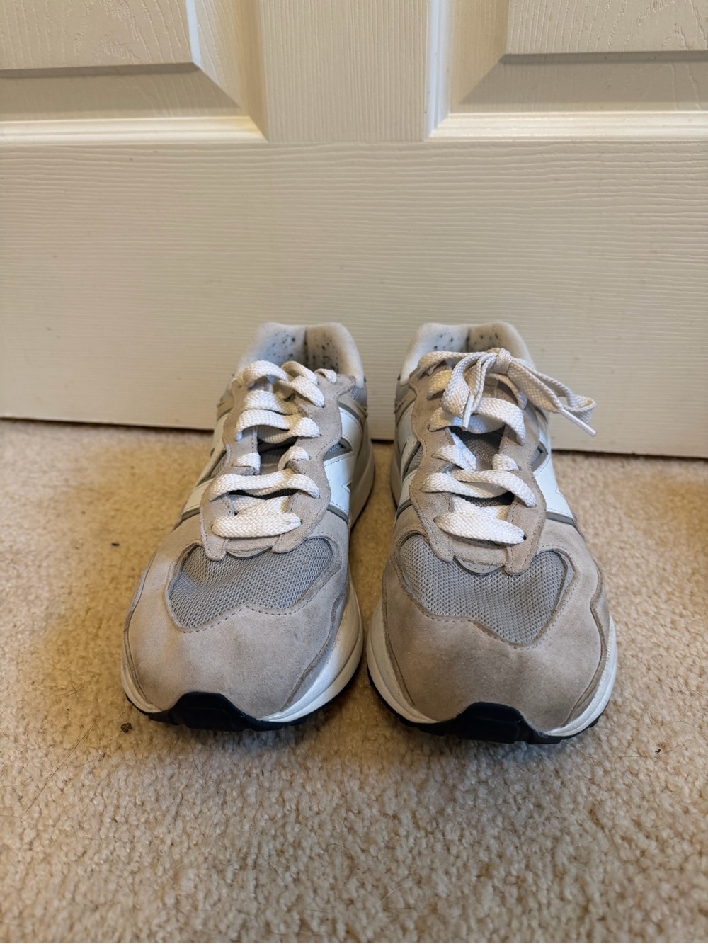 New Balance 57/40 Gray and
White Women's Running Sneakers